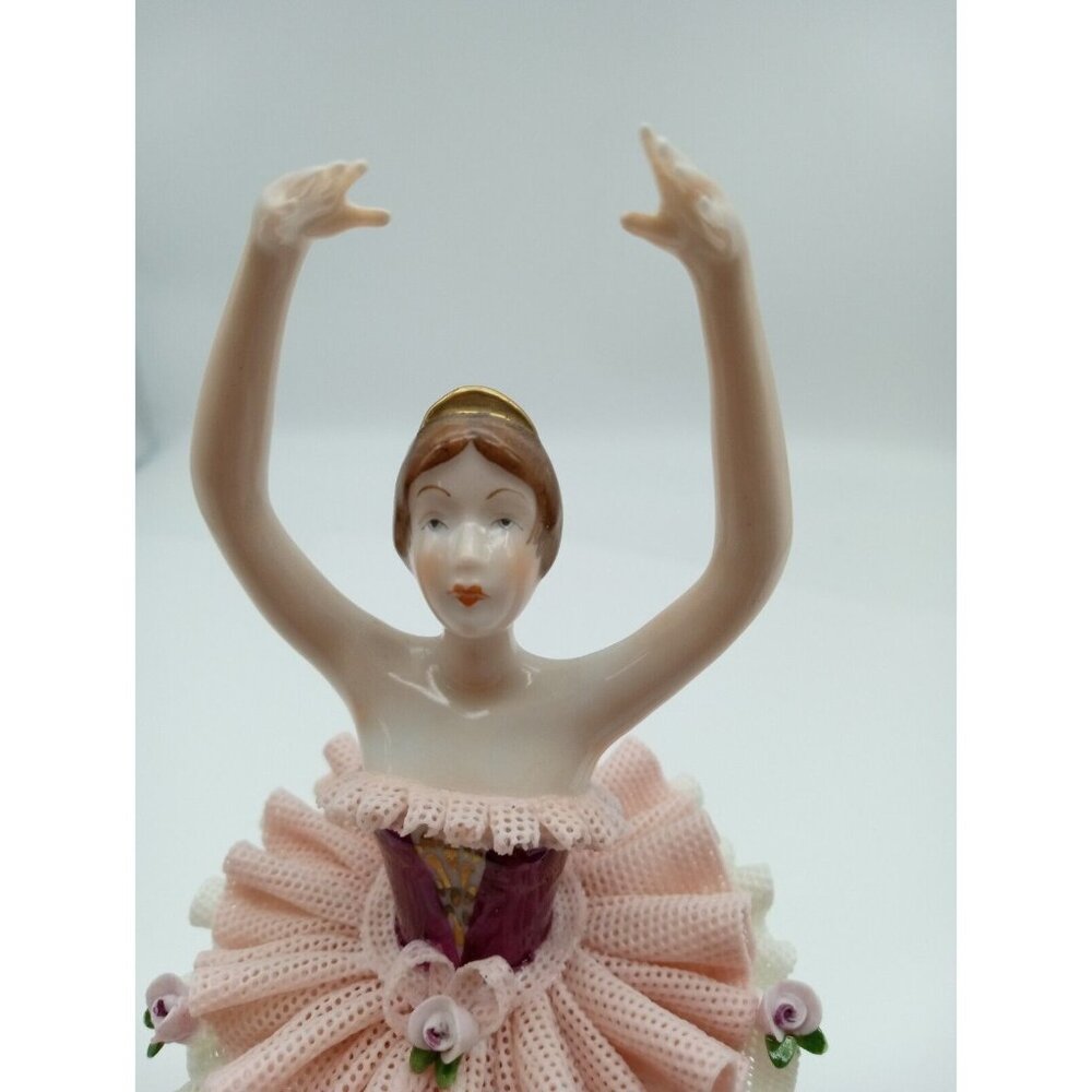 VTG Dresden Lace Limited Edition Ballerina Figurine Nutcracker Detailed Tyrol
